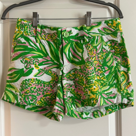 Lilly Pulitzer The Callahan Short - Multicolor Geometric Print, Size 0 - Picture 1 of 4